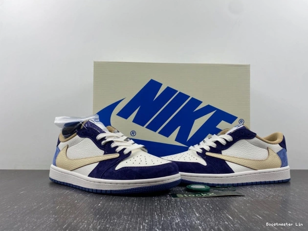 Bmlin shoes JORDAN X DM7866-808 CUSTOM AIR 1 TRAVIS SCOTT 0802